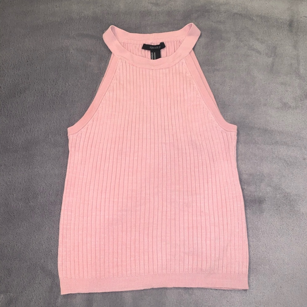 pink halter top from forever 21